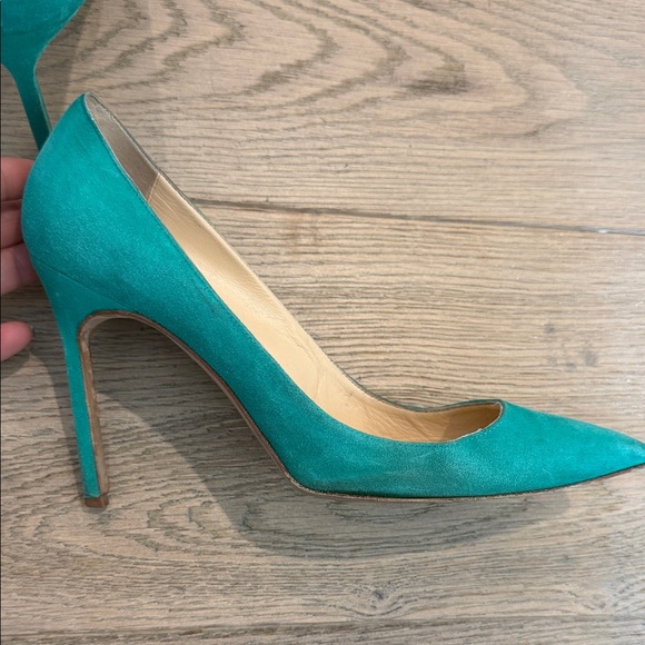 Manolo Blahnik Turquoise Heels - Picture 6 of 12